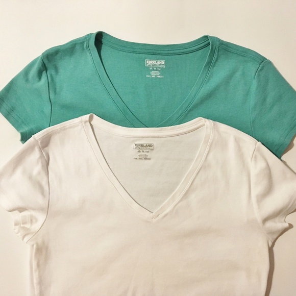 kirkland white t shirts